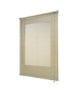 Veneziana in vinile tortora con lamelle da 25 mm, 90x160 cm Miglior Prezzo